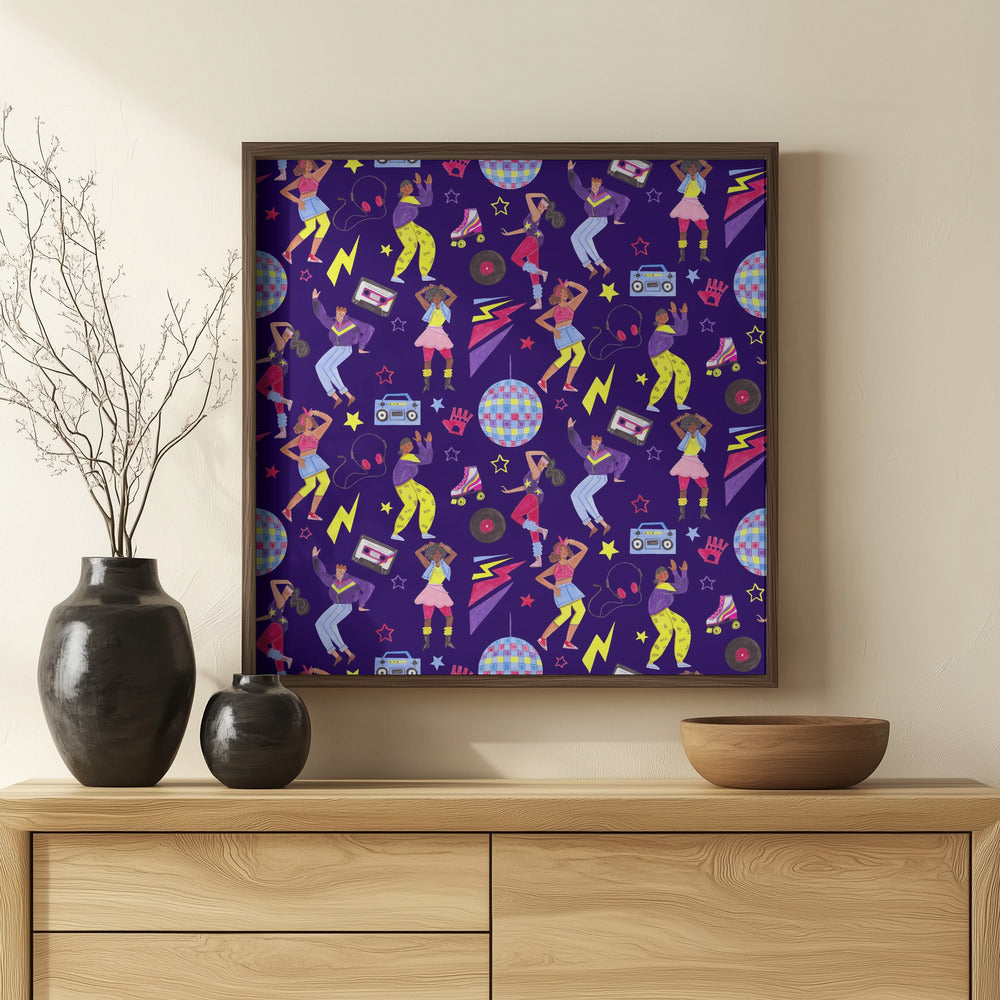 Disco Dancing Poster